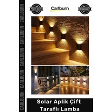 Carlburn #solar Yeni Model Güneş Enerjili Bahçe Aydınlatma Dekorasyon Dış Solar Aplik Çift Taraflı Lamba