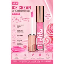 SETBEAUTY Sakız Pembesi Simli Renkli Dudak Parlatıcı Ruj – Ice Cream Lip Gloss