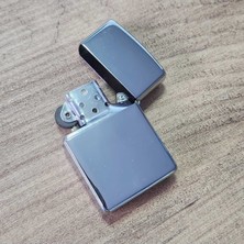 UltraMint Isme Özel Metal Çakmak, Güçlü ve Şık Tasarım, Gümüş Renk