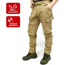 Kordak Su-Rüzgar Geçirmez Bej Softshell Pantolon - Cephe Serisi