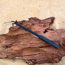 Karbon Kaplama Eğimli Uçlu Bitki Maşası (Cımbız) - 25CM