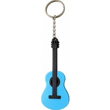 Major Hobi Ürün Adı Mavi Gitar Anahtarlık  Akustik Gitar Tasarımlı 3D Baskı Müzik Anahtarlığı
