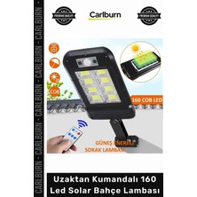 Carlburn #solar Güneş Enerjili Su Geçirmez Sensörlü Bahçe Uzaktan Kumandalı 160 LED Solar Bahçe Lambası