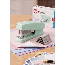 ArtMaster Açık Yeşil Zımba Makinesi No:10 1 Adet Fixpoint P-4499 Pastel Renkler Küçük Zımba Makinası ve Teli 15 20 Sayfa Ofis Büro