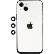 TeknoKapsül Iphone 14 Shine Kamera Lens - Gümüş