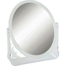 Bijuteri Net Şeffaf Renkli Oval Masa Aynası 20 cm