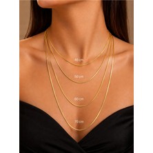 Xuping 14K 4 Farklı Boy Zincir Kolye Set