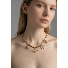 5 Sarkaçlı Pul Zincir Model Çelik Kolye