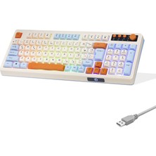 Hace Bazaar Multimedya Klavye Rgb 104 Tuş Beyaz G519X