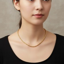 Xuping 14K Ince Burgu Model 50CM Kolye