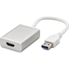 Hace Bazaar USB 3.0 To HDMI Dişi Görüntü Dönüştürücü 1080P 50/60 Hz - Beyaz HDX1287