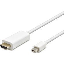 Pileli Store Mini Displayport To HDMI Görüntü Kablosu 1.8 M Beyaz HDX7759