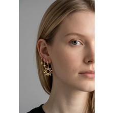 Xuping 14K 3 Lü Yıldız Küpe