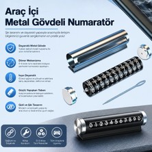 PratikBir Araç Torpido Üstü Telefon Numaratörü (Metalik Gövde)