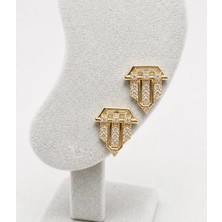 Üçgen Model Küpe Xuping 14K