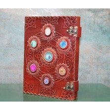 TeknoKapsül Taşlı Deri Defter KSK3156