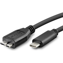 Hace Bazaar Type-C To Micro-B 3.0 Kablosu 60 cm - Siyah HDX1062