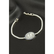 Özssay Yuvarlak Zirkon Taşlı Çocuk Bileklik 16 cm