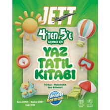 Jett 4'ten 5'e Geçenler İçin Ünlüler Karması Yaz Tatil Kitabı Sınıf 4 Türkçe ve Matematik