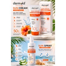 Dermokil Spf 50+ Güneş Kremi 75 Ml+Yüksek Koruyucu 200 ml 2’li Set