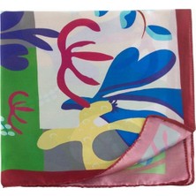 Eco Lounge Çiçek Desenli Zr Şifon Fular 50*50 cm