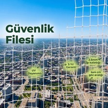Güneybey File Güvenlik Filesi | 3 x 2 Metre | Beyaz | 2.5 mm Ip, 4x4 cm Göz Açıklığı