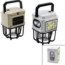 Uravas Store 3in1= 2-Led Fener - Cob LED - 1-Rusti̇k Ampul Kamp - Bahçe Fener Solar - Şarjlipowerbank (5047)