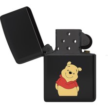 UltraMint Sevimli Pooh Temalı Siyah Çakmak, Şık ve Kullanışlı Tasarım