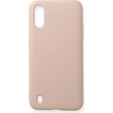 Sb Shopping Galaxy A01 Kılıf Nano Içi Kadife Silikon - Pudra