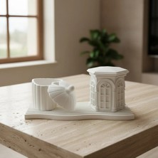 Canseb Elegance 3'lü Eski Mimari & Saklama Kutulu Premium Set - Dekoratif Set - Pinterest - Bohem - Iskandinav Tarzı - Vazo - Dekoratif Vazo - Obje - Biblo - Heykel - Hediyelik - Dekor Obje