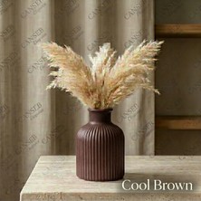 Canseb Elegance Premium - Renkli - 10CM - Kokulu Çizgili Pampas Vazosu