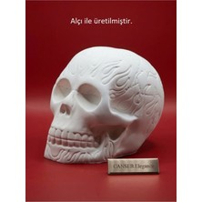 Canseb Elegance 10CM Alev Desenli Kuru Kafa Heykeli