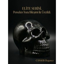 Canseb Elegance 10CM Karbon Siyah - Kuru Kafa Heykeli