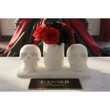 Canseb Elegance 4'lü Mistik Bone & Kalemlik Set - Rock - Skull - Kuru Kafa