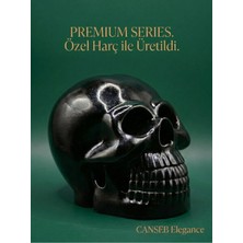 Canseb Elegance 10CM Siyah Kuru Kafa Heykeli