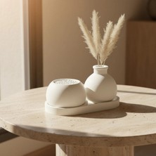 Canseb Elegance 3'lü Saksı ve Vazo Seti Premium Set - Dekoratif Set - Pinterest - Bohem - Iskandinav Tarzı - Vazo - Dekoratif Vazo - Obje - Biblo - Heykel - Hediyelik - Dekor Obje