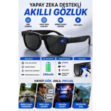 Teknoparkx 8mp Kameralı Yapay Zeka Akıllı Gözlük Chatgpt Destekli Sesli Asistan ve Çeviri Özellikli Tknp