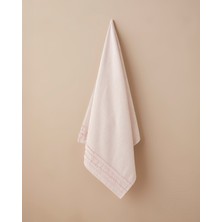 English Home Soft Ruffle Pamuk Banyo Havlusu 70X140 cm Pudra
