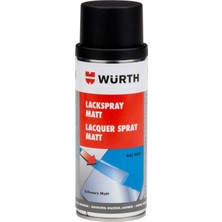 Würth Mat Siyah Sprey Tampon Boya 400 ml Hızlı Kuruma Özelliği ile Geniş Kullanım Alanı