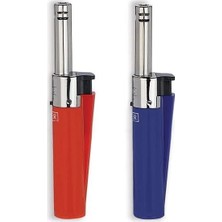 CLİPPER Mini Tube 2'li Yeniden Doldurulabilir Çakmak Mutfak ve Kamp İçin Plastik Malzeme ve Çakmak Gazı