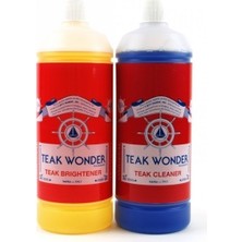 Teak Wonder 2li Tik Bakım Seti 1 L Temizleyici ve Parlatıcı İçin Özel Formül