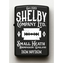 UltraMint Kişiye Özel Peaky Blinders Shelby Siyah Metal Benzinli Çakmak