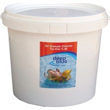 Deep Blue Toz Klor %56 Granül 25 kg Havuz Suyu Dezenfektanı Beyaz Renkli Hızlı Çözünen