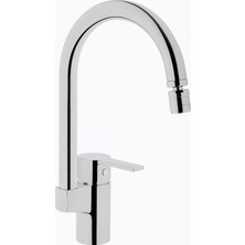 Artema Fold S A42155 Eviye Bataryası Krom Kaplamalı 360° Döner Başlık ile Tezgah Montajı İçin