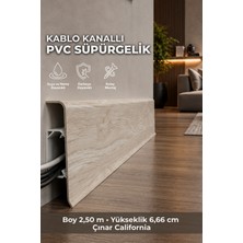 Agk Esquero Açılabilir Kapaklı Kablo Kanallı Pvc Süpürgelik 250 cm Suya, Neme ve Darbeye Dayanıklı, Batı Çınar, ESQ605