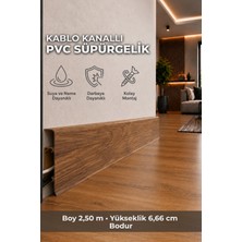 Agk Esquero Açılabilir Kapaklı Kablo Kanallı Pvc Süpürgelik 250 cm Suya, Neme ve Darbeye Dayanıklı, Bodur, ESQ611