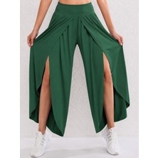 Gökyüzü Moda Kadın Yüksel Bel Lastikli Önden Çapraz Detaylı Sandy Pantolon