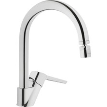 Artema Marin S A42149 Krom Eviye Bataryası Yuvarlak Boru Şekli ile Tezgah Montajı İçin