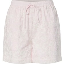 Yas Pembe Kadın Nakışlı Şort Yasnıtta Hw Shorts