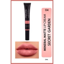 Note Cosmetics Note Mineral Matte Lip Cream 04 Secret Garden Yarı Mat Bitişli Likit Ruj